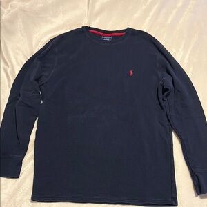 Polo by Ralph Lauren Men's Navy Long Sleeve Shirt